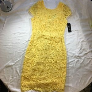 NWT Lulus Yellow Dress Sz M